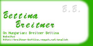 bettina breitner business card